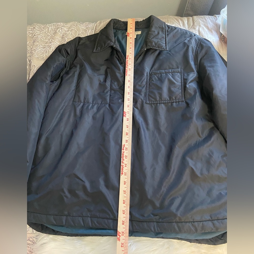 J Crew Sz XL Black Quarter Zip Padded Men's Jacket - Picture 9 of 14